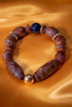 Load image into Gallery viewer, Egyptian Blue  &amp; Bamboo Bracelets