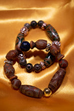 Load image into Gallery viewer, Egyptian Blue  &amp; Bamboo Bracelets